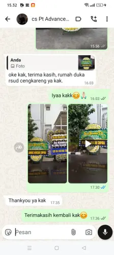 Testimonial Papan Bunga Pernikahan karoya