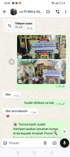 Testimonial Papan Bunga karoya