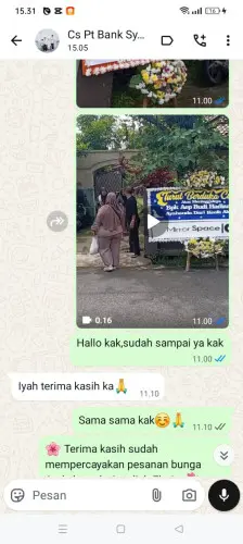 Testimonial Papan Bunga karoya